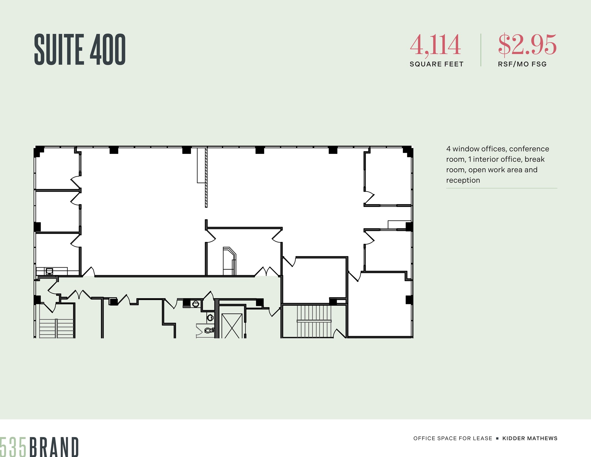 535 N Brand Blvd, Glendale, CA for lease Floor Plan- Image 1 of 1