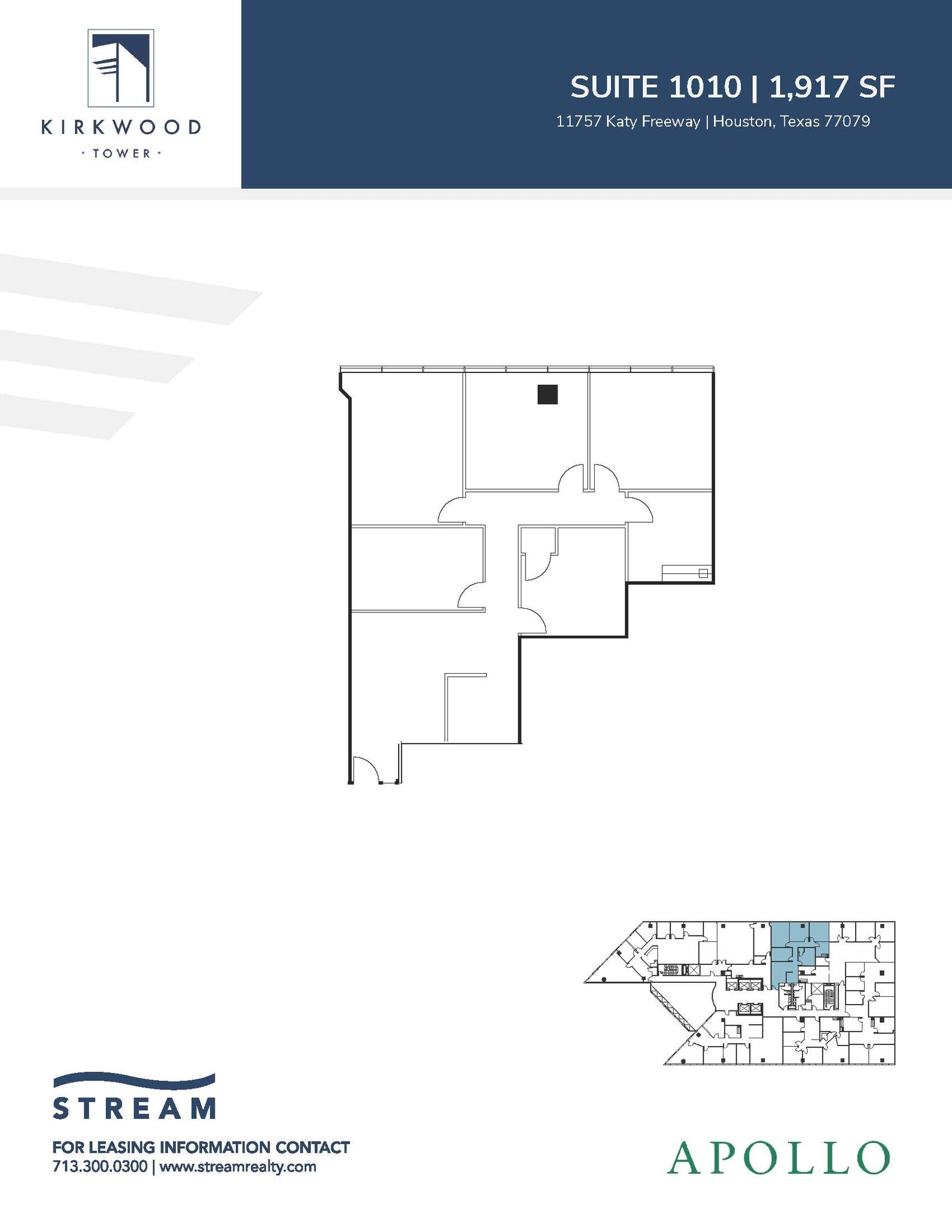 11757 Katy Fwy, Houston, TX for lease Floor Plan- Image 1 of 2