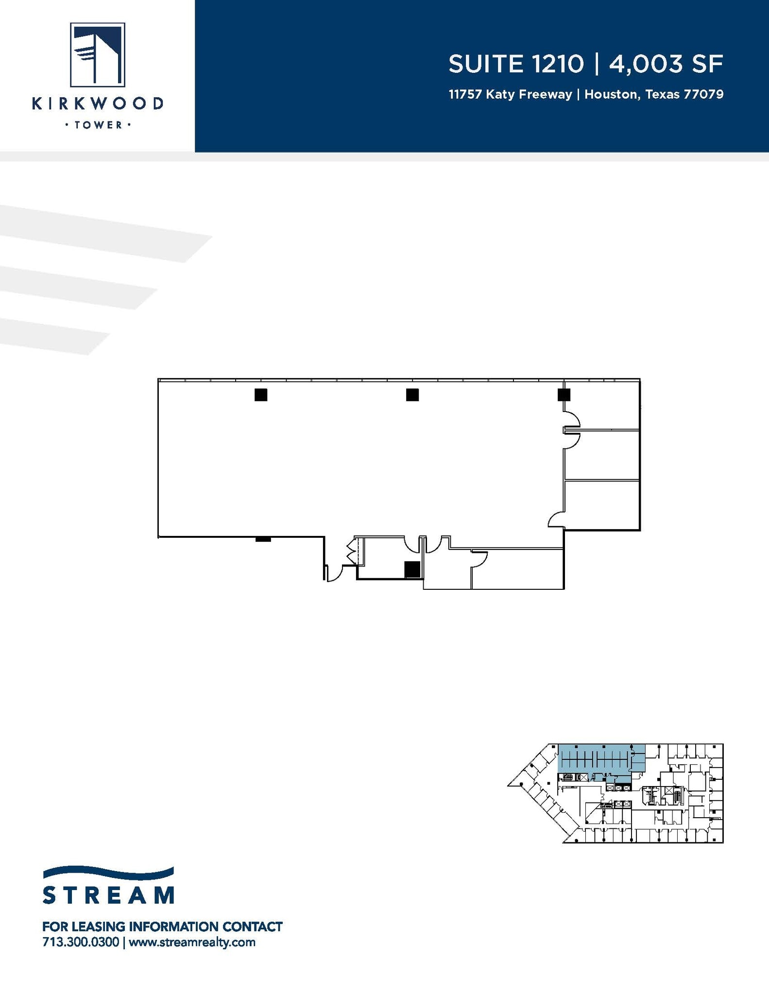 11757 Katy Fwy, Houston, TX for lease Floor Plan- Image 1 of 2