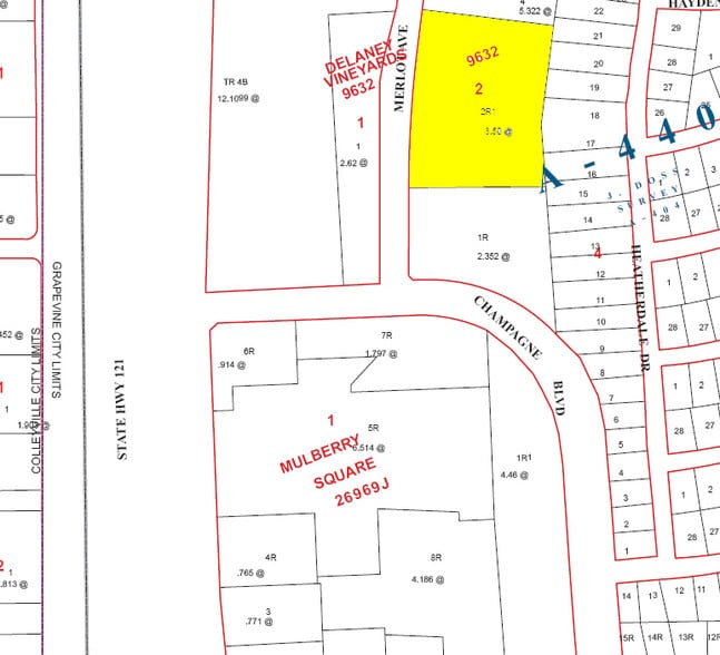 4851 Merlot Ave, Grapevine, TX for sale - Plat Map - Image 3 of 3
