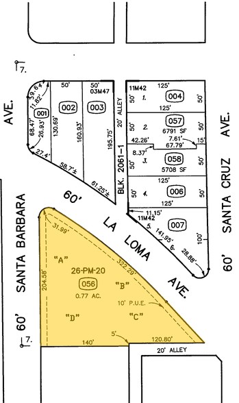 1220 La Loma Ave, Modesto, CA à vendre - Plan cadastral - Image 1 de 1