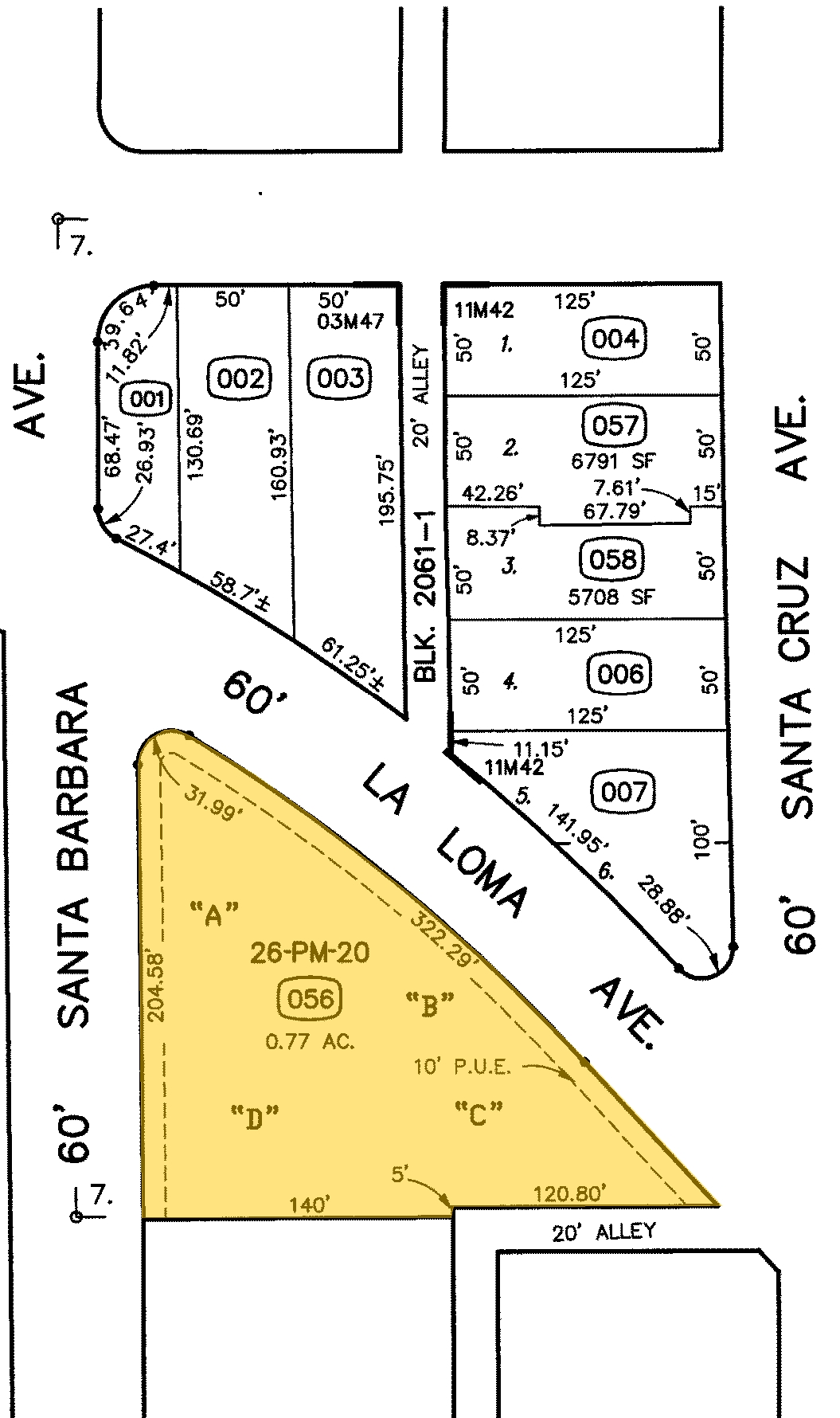 1220 La Loma Ave, Modesto, CA à vendre Plan cadastral- Image 1 de 1