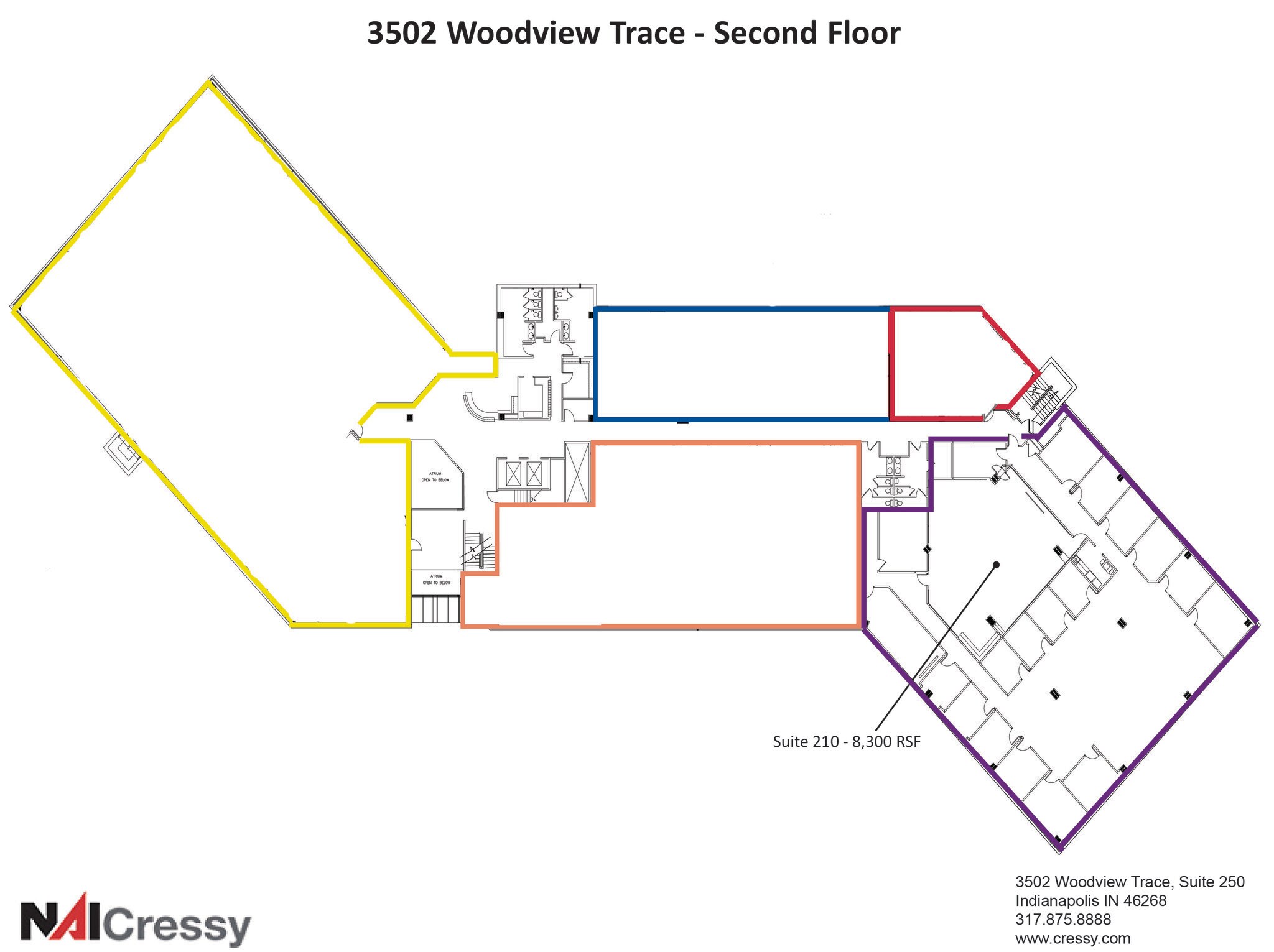 3502 Woodview Trace, Indianapolis, IN à louer Plan d’étage- Image 1 de 1