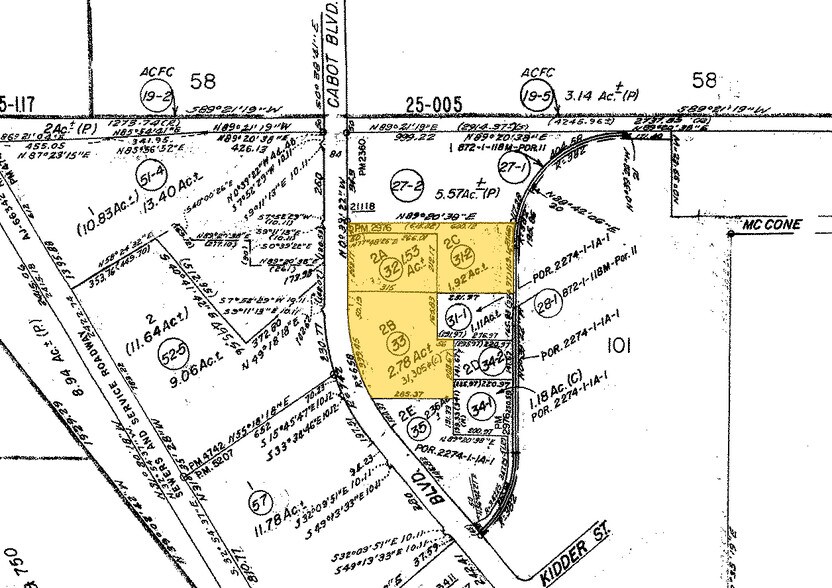 21212-21270 Cabot Blvd, Hayward, CA à louer - Plan cadastral - Image 2 de 3
