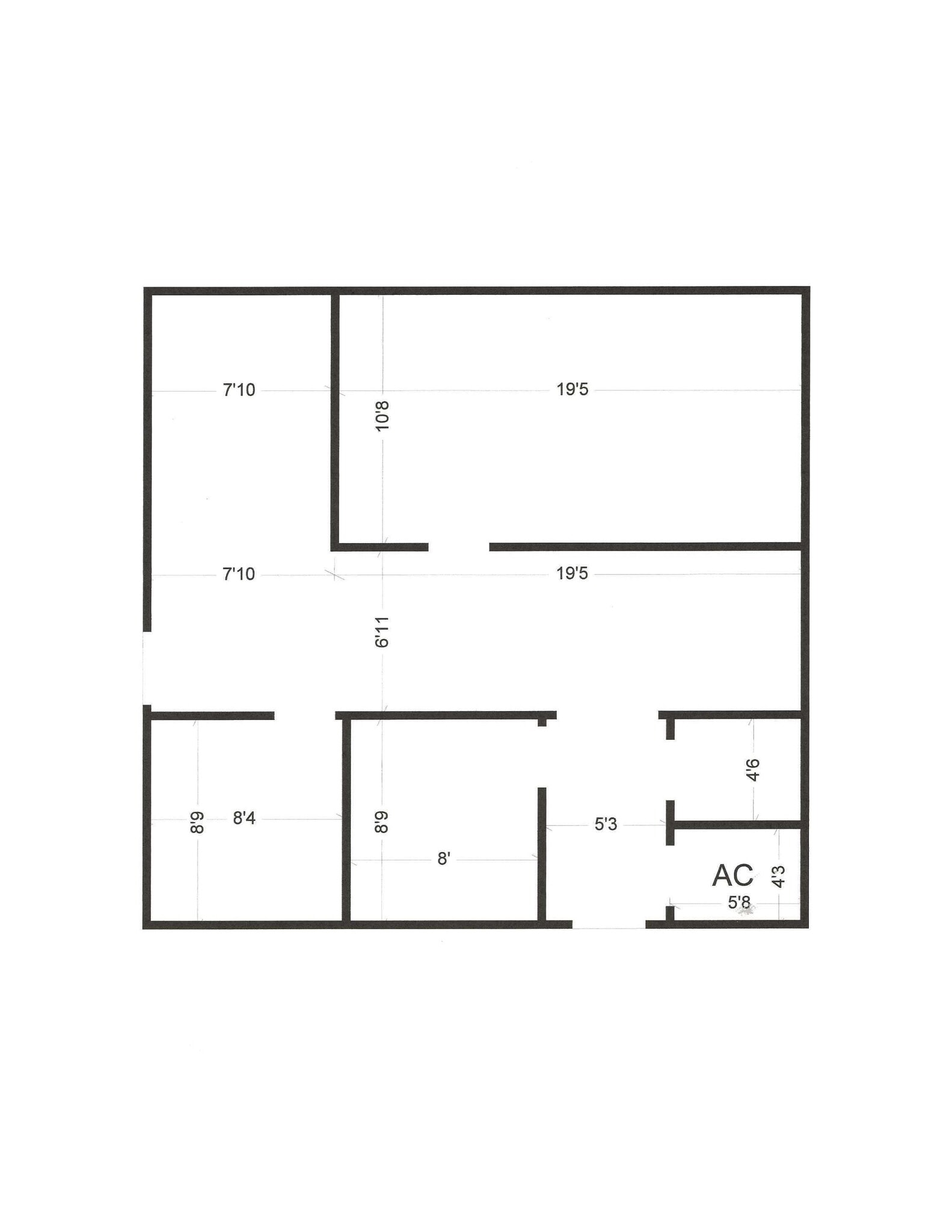 3434 SW 24th Ave, Gainesville, FL à louer Plan d’étage- Image 1 de 7