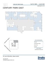 1801 Century Park E, Los Angeles, CA à louer Plan d’étage- Image 2 de 2