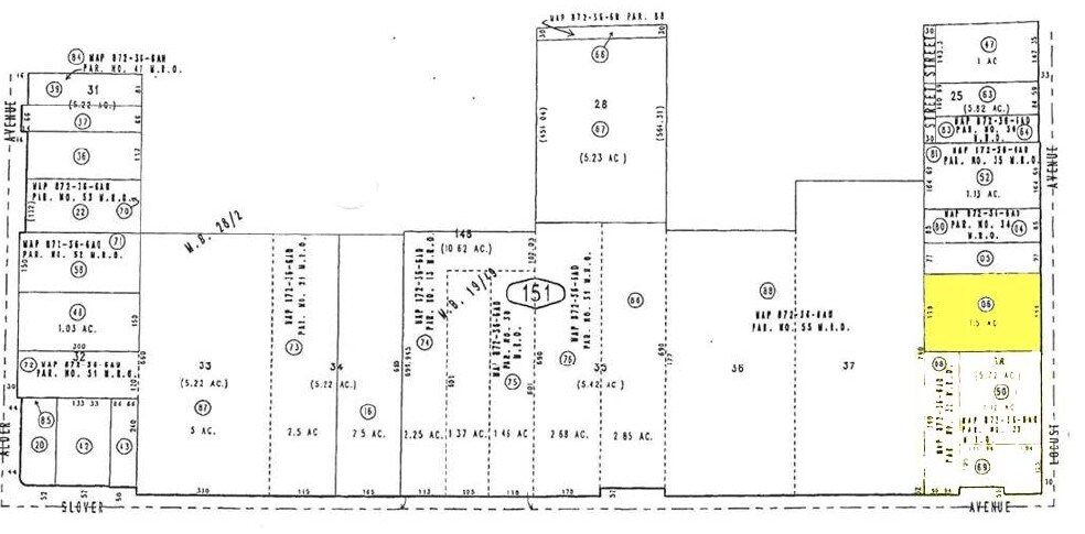 10450 Locust Ave, Bloomington, CA à louer - Plan cadastral - Image 2 de 3