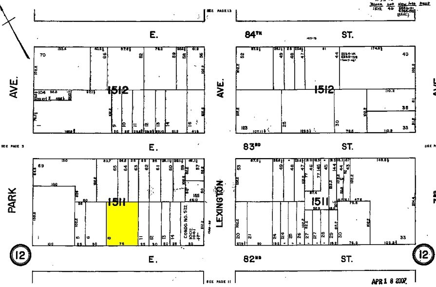 115-119 E 82nd St, New York, NY à louer - Plan cadastral - Image 2 de 8