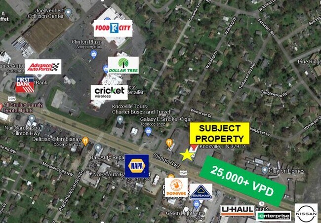 Plus de détails pour 4804 Clinton Hwy, Knoxville, TN - Commerce de détail à louer