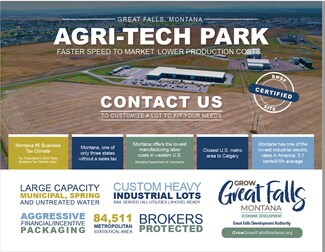 Plus de détails pour Great Falls Montana Agritech Park, Great Falls, MT - Terrain à vendre