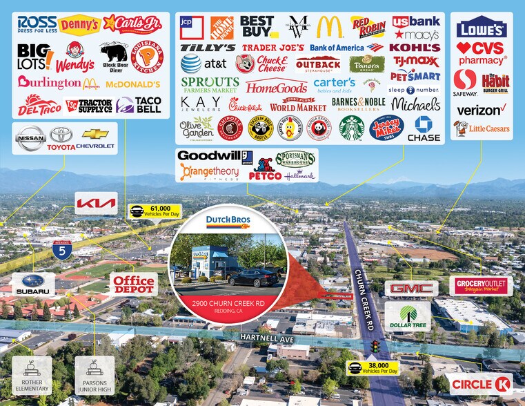 2900 Churn Creek Rd, Redding, CA à vendre - Photo du bâtiment - Image 2 de 5