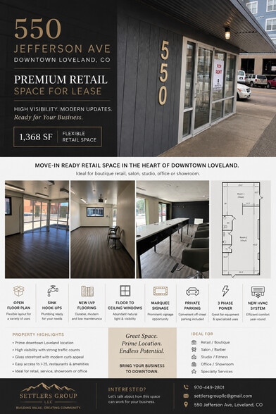 540-550 N Jefferson Ave, Loveland, CO for lease - Building Photo - Image 1 of 1
