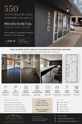More details for 540-550 N Jefferson Ave, Loveland, CO - Retail for Lease