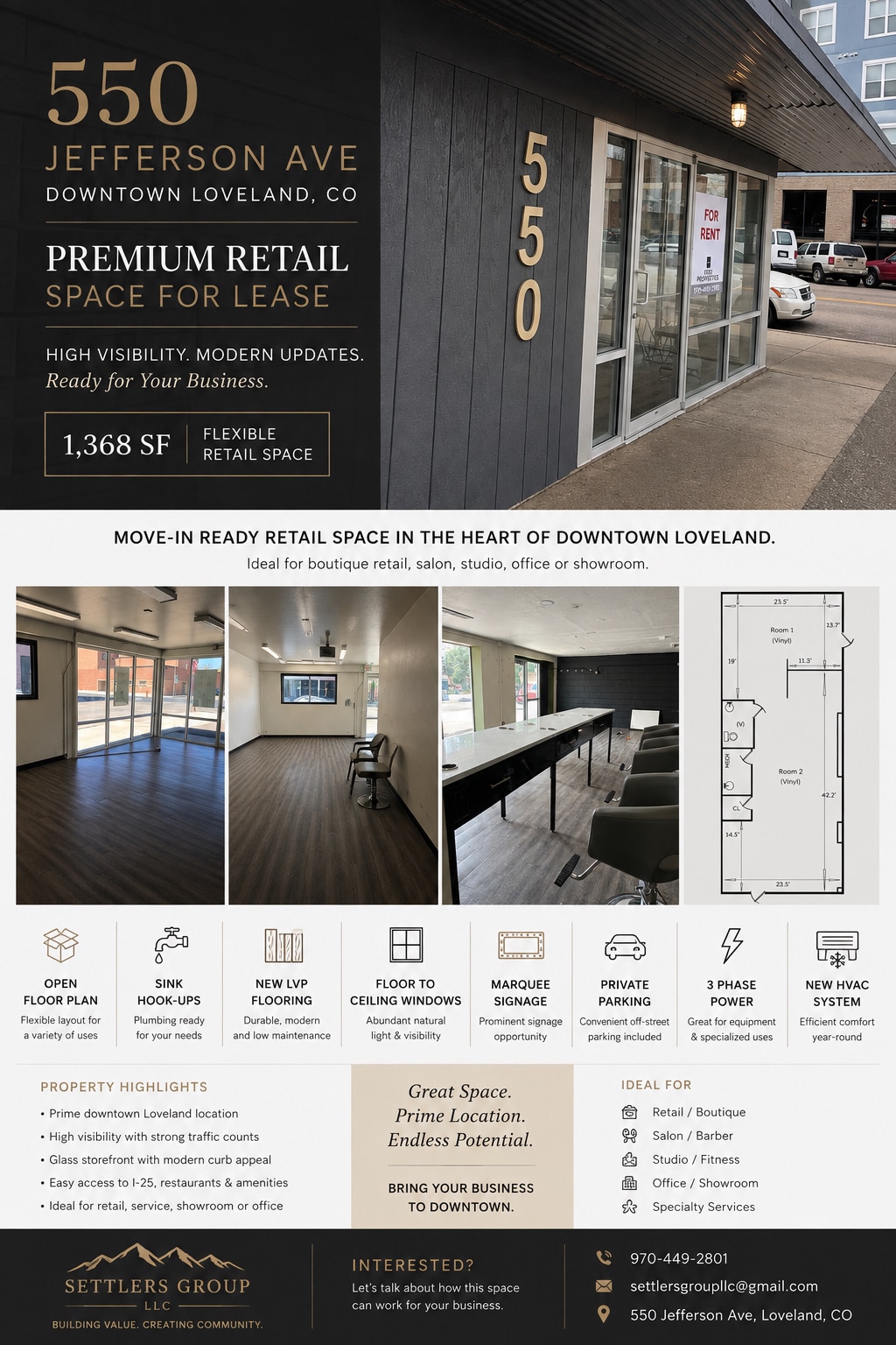 540-550 N Jefferson Ave, Loveland, CO for lease Building Photo- Image 1 of 2