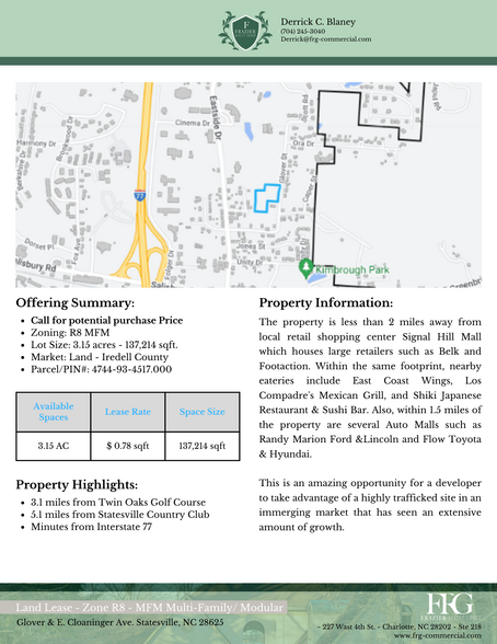 Glover & E. Cloaninger Ave, Statesville, NC for lease - Other - Image 3 of 5