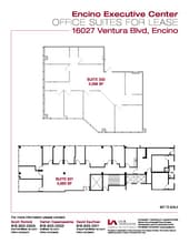 16027 Ventura Blvd, Encino, CA à louer Plan d’étage- Image 1 de 1