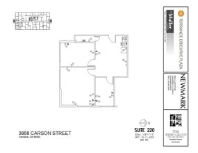 3848 W Carson St, Torrance, CA à louer Plan d’étage- Image 1 de 1