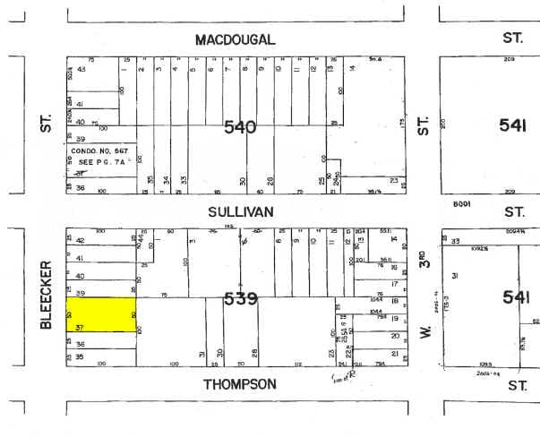 159 Bleecker St, New York, NY for sale - Plat Map - Image 2 of 2