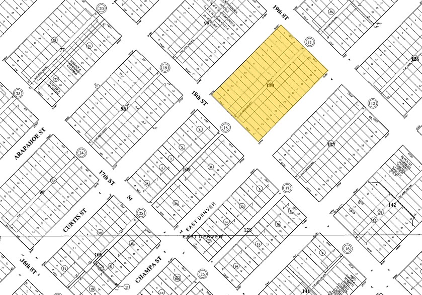 999 18th St, Denver, CO for lease - Plat Map - Image 2 of 22