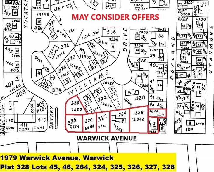 1979 Warwick Ave, Warwick, RI for sale - Plat Map - Image 1 of 1