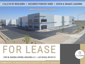 16,218 SF Bldg w/  Dock Loading & Yard - Entrepôt