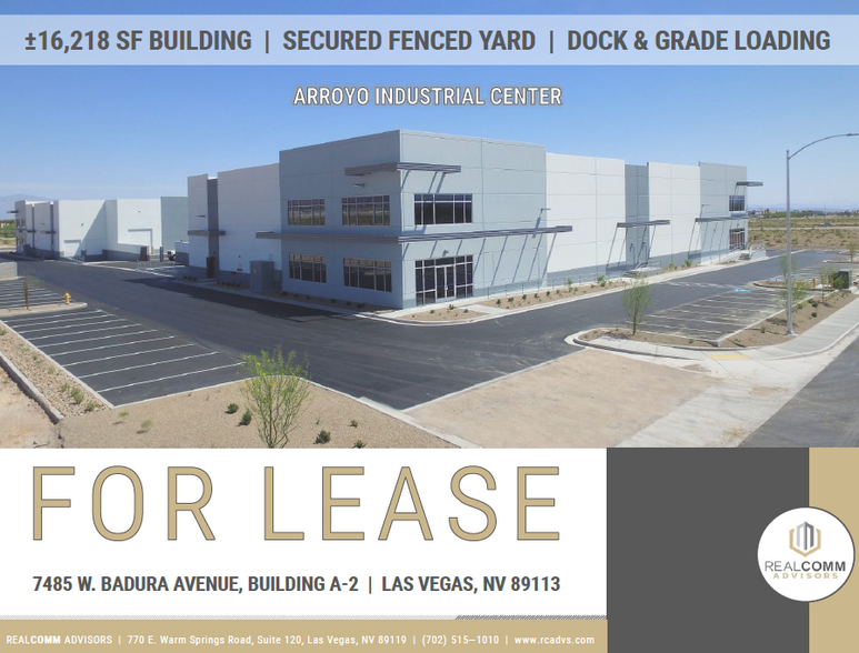 7485 W Badura Ave, Las Vegas, NV for lease - Building Photo - Image 1 of 5