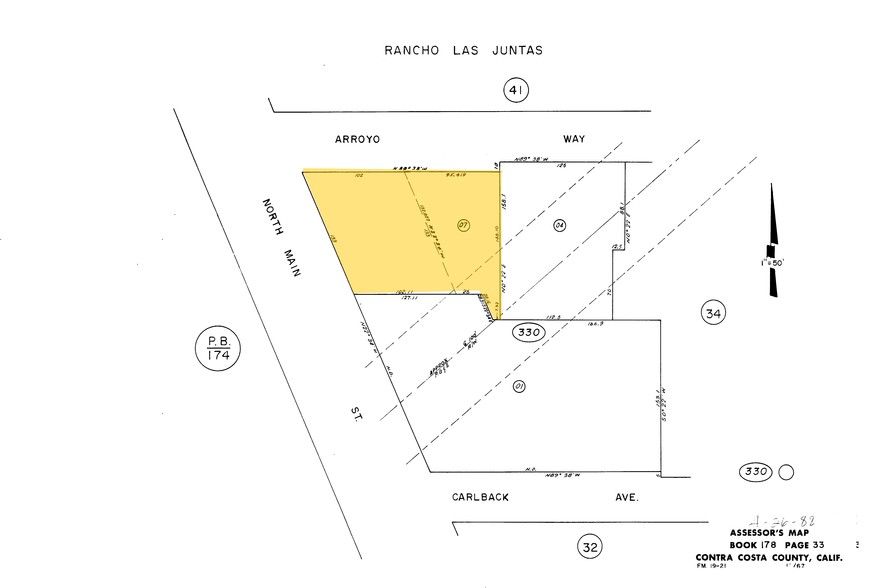 1890 N Main St, Walnut Creek, CA à vendre - Plan cadastral - Image 1 de 1