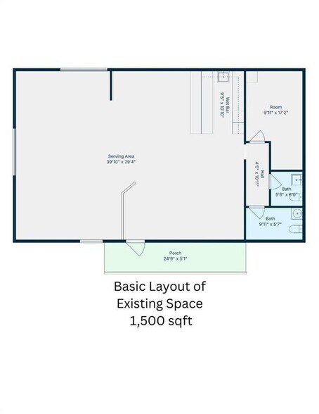 216 E Poplar St, Rogers, AR for lease - Floor Plan - Image 2 of 30