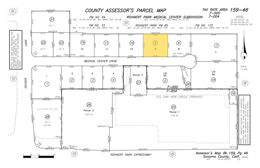 1400 Medical Center Dr, Rohnert Park, CA for sale - Plat Map - Image 2 of 94