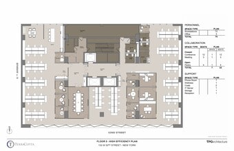 133 W 52nd St, New York, NY à louer Plan d’étage- Image 1 de 10