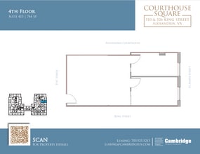 510-526 King St, Alexandria, VA à louer Plan d’étage- Image 1 de 1