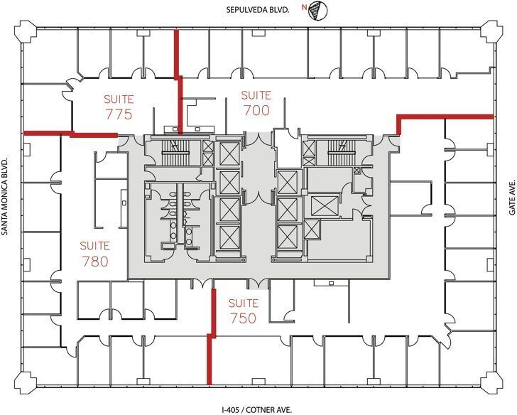 11100 Santa Monica Blvd, Los Angeles, CA à louer Plan d’étage- Image 1 de 1