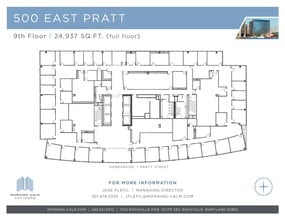 500 E Pratt St, Baltimore, MD for lease Floor Plan- Image 1 of 1