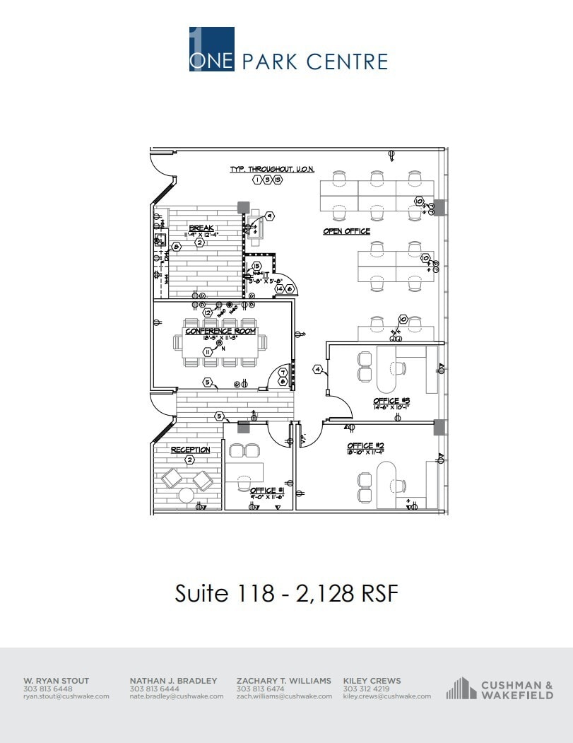 1333 W 120th Ave, Westminster, CO à louer Plan d’étage- Image 1 de 1