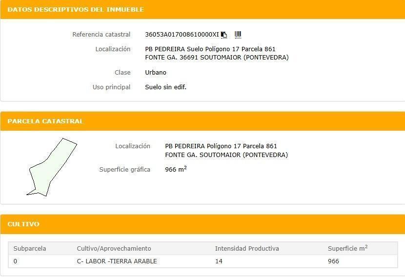 Land in Soutomaior, Pontevedra for sale - Building Photo - Image 1 of 8