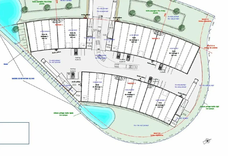 Local d'activités dans Signes à vendre Plan de site- Image 1 de 6