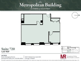134 N LaSalle St, Chicago, IL à louer Plan d’étage- Image 1 de 5