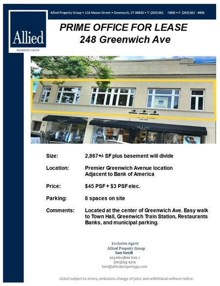 244 Greenwich Ave, Greenwich, CT for lease - Building Photo - Image 1 of 9