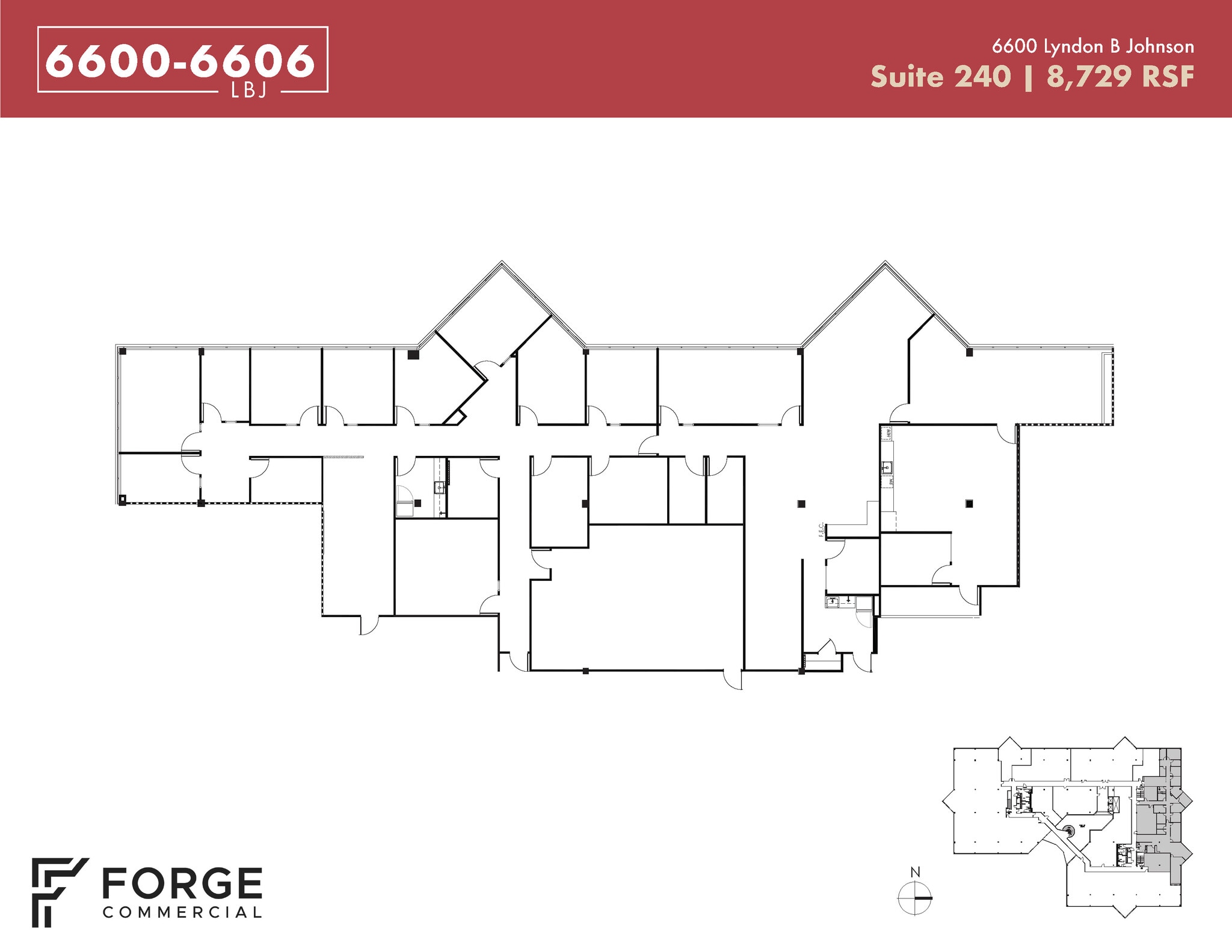 6600 Lyndon B Johnson Fwy, Dallas, TX à louer Plan d’étage- Image 1 de 1