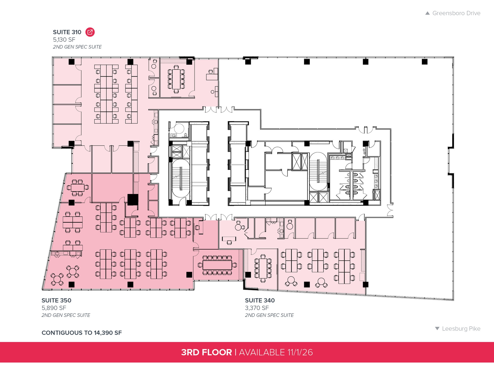 8350 Broad St, McLean, VA à louer Plan d’étage- Image 1 de 4