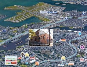 9-11 Williams St, Chelsea, MA - AÉRIEN Vue de la carte