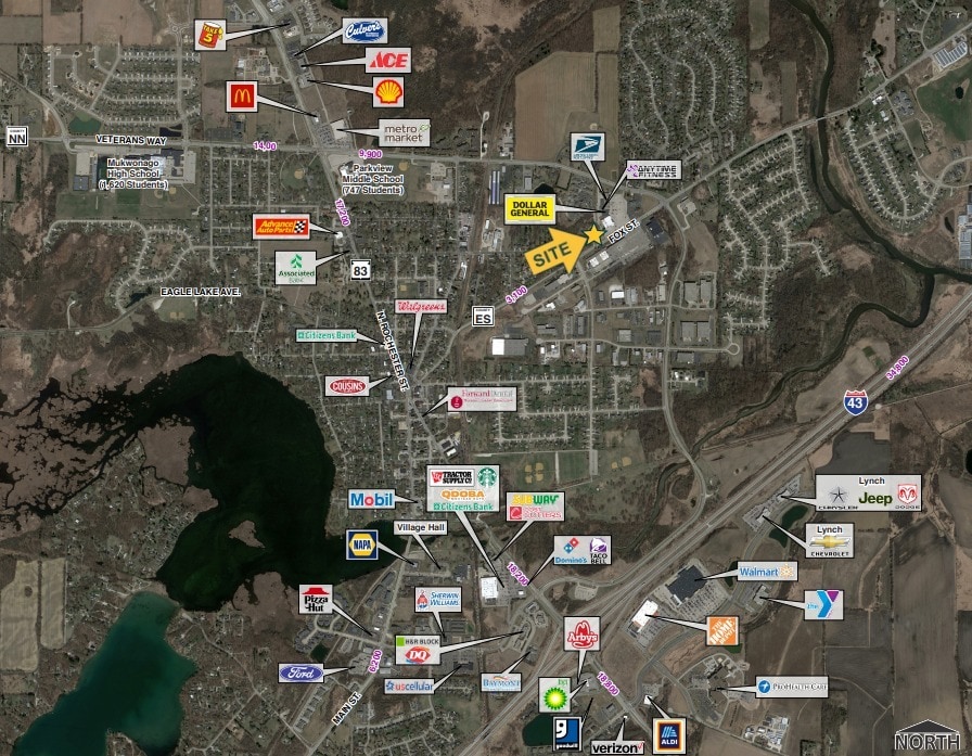 730 Fox St, Mukwonago, WI à louer Plan de site- Image 1 de 1