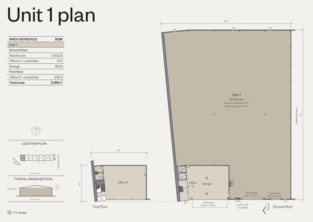 63 Campbell Rd, Alexandria for lease Floor Plan- Image 1 of 1