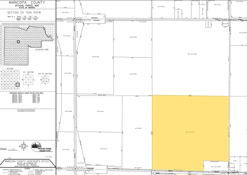 NW Southern Ave & Rooks Rd, Buckeye, AZ à vendre - Plan cadastral - Image 2 de 2