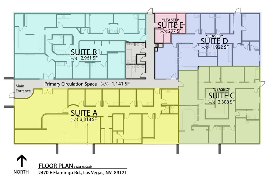 2470 E Flamingo Rd, Las Vegas, NV à louer - Photo du bâtiment - Image 3 de 19