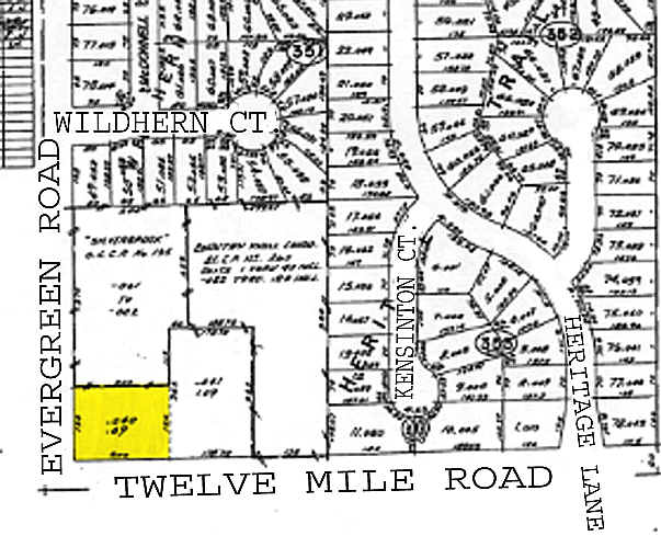 20000 W 12 Mile Rd, Southfield, MI à louer - Plan cadastral - Image 2 de 5