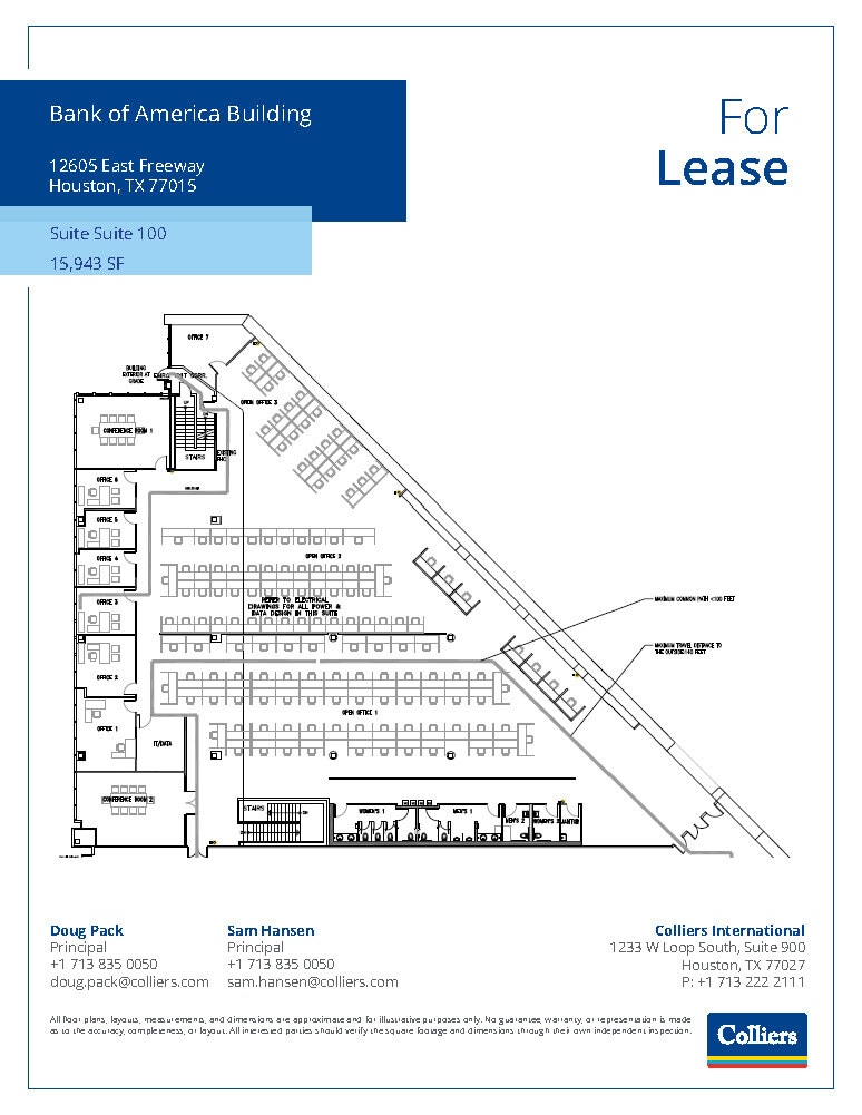 12605 East Fwy, Houston, TX à louer Plan d’étage- Image 1 de 1