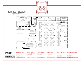 818 W 7th St, Los Angeles, CA à louer Plan d  tage- Image 1 de 1