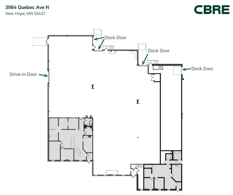 3980-3988 N Quebec Ave, New Hope, MN à louer Plan d’étage- Image 1 de 1