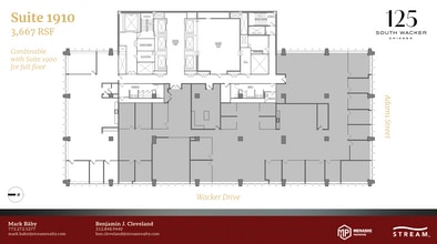 125 S Wacker Dr, Chicago, IL à louer Plan d’étage- Image 1 de 1